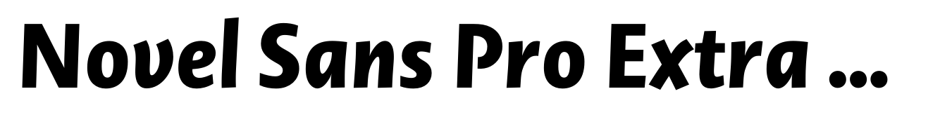 Novel Sans Pro Extra Bold Italic
